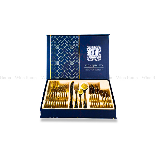 https://winehome.vn/Bộ dụng cụ dao dĩa mạ vàng nhập khẩu cao cấp 6 set